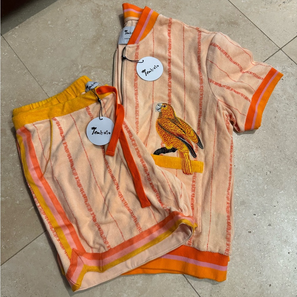 Tombolo 'El Pájaro Cubano' Cabana SET in Cream NWT